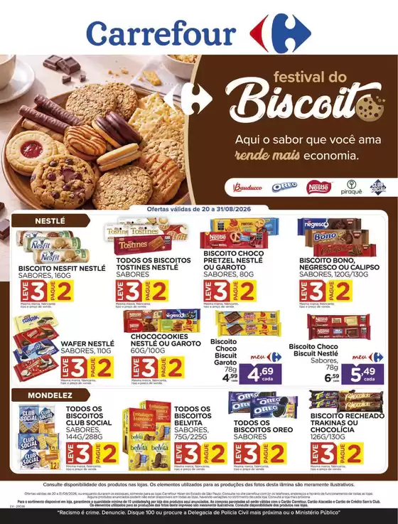Catálogo Carrefour | FESTIVAL DOS BISCOITOS | 2026-08-21T00:00:00.000Z - 2026-08-31T00:00:00.000Z