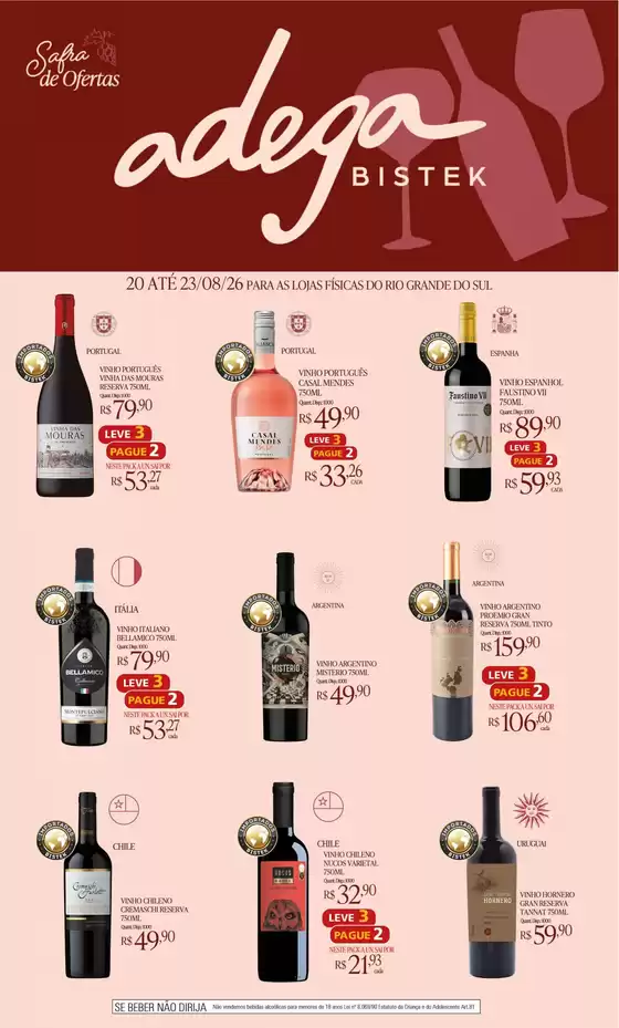 Catálogo Bistek Supermercados | Melhores ofertas para todos os clientes | 2026-08-21T00:00:00.000Z - 2026-08-23T00:00:00.000Z