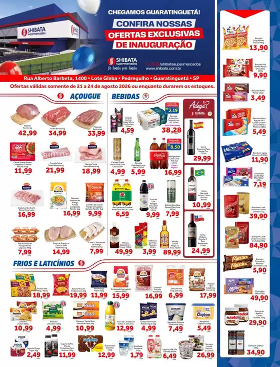 Catálogo Shibata Supermercados | Ampla seleção de ofertas | 2026-08-21T00:00:00.000Z - 2026-08-24T00:00:00.000Z