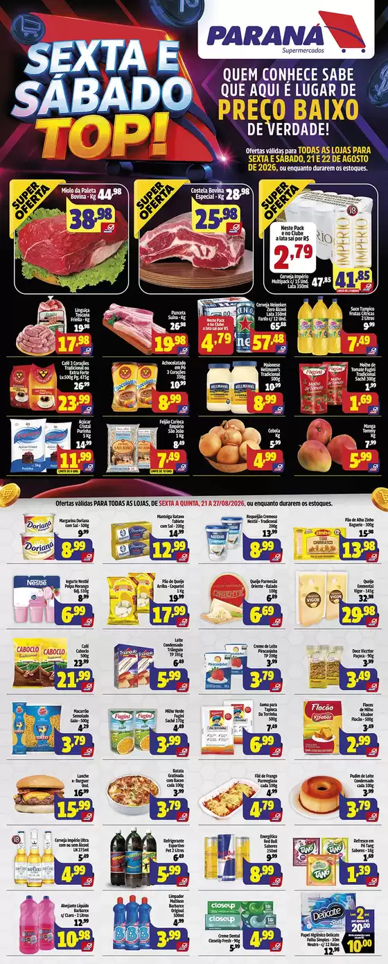 Catálogo Paraná Supermercados | Nossas melhores pechinchas | 2026-08-21T00:00:00.000Z - 2026-08-27T00:00:00.000Z