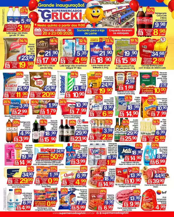 Catálogo Supermercados Gricki | Encarte Supermercados Gricki | 2026-08-20T00:00:00.000Z - 2026-08-23T00:00:00.000Z