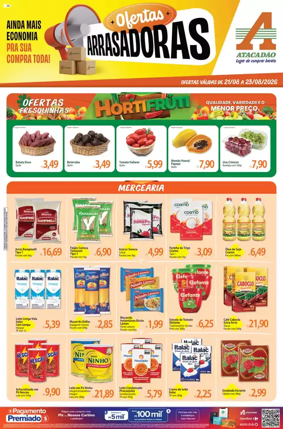 Catálogo Atacadão | Atacadão - Ofertas Arrasadoras | 2026-08-21T00:00:00.000Z - 2026-08-23T00:00:00.000Z