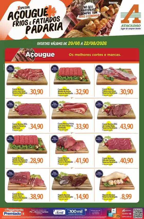 Catálogo Atacadão em Santa Isabel do Pará | Atacadão - Açougue / Padaria / Frios e Fatiados | 2026-08-21T00:00:00.000Z - 2026-08-22T00:00:00.000Z