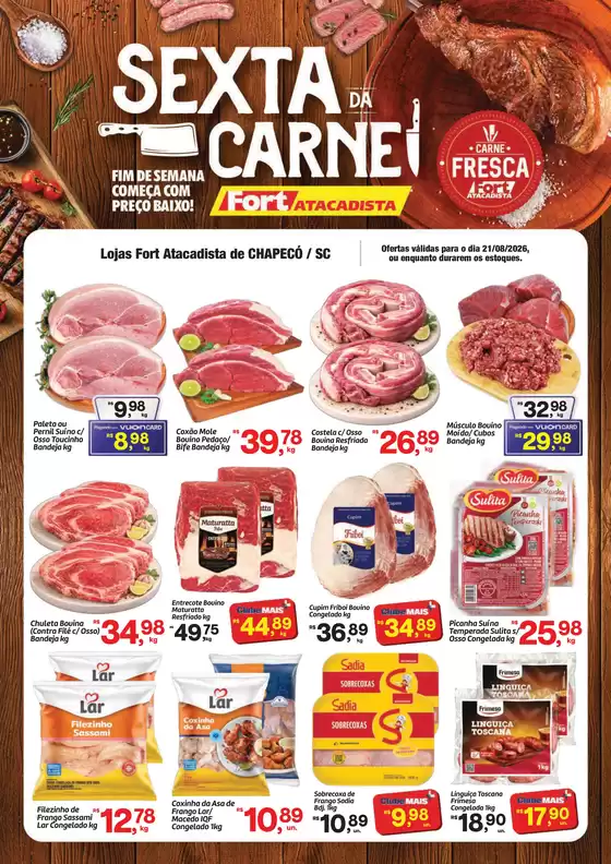 Catálogo Fort Atacadista | SC Fort 6 da Carne 21 AGO 26 Chapeco | 2026-08-21T00:00:00.000Z - 2026-08-21T00:00:00.000Z