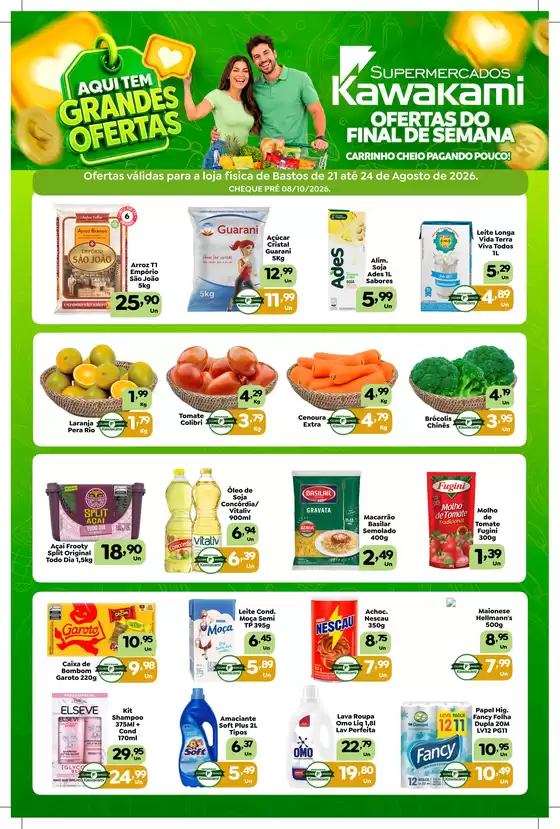 Catálogo Supermercados Kawakami | Ofertas - Bastos | 2026-08-21T00:00:00.000Z - 2026-08-24T00:00:00.000Z