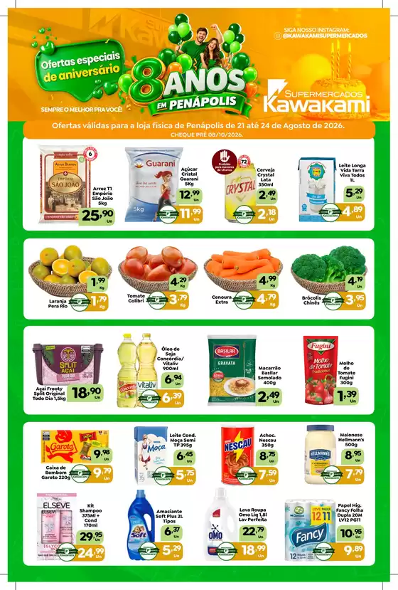 Catálogo Supermercados Kawakami | Ofertas - Penápolis | 2026-08-21T00:00:00.000Z - 2026-08-24T00:00:00.000Z