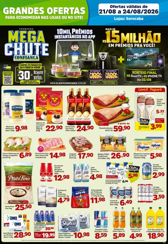 Catálogo Confiança Supermercados | Tabloide sorocaba 2108 2026 WPP | 2026-08-21T00:00:00.000Z - 2026-08-24T00:00:00.000Z