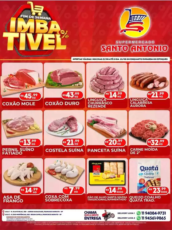 Catálogo Supermercados Santo Antonio | Encarte Supermercados Santo Antonio | 2026-08-21T00:00:00.000Z - 2026-08-23T00:00:00.000Z