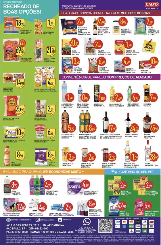 Catálogo Calvo Atacadista | Ótima oferta para todos os clientes | 2026-08-21T00:00:00.000Z - 2026-08-23T00:00:00.000Z