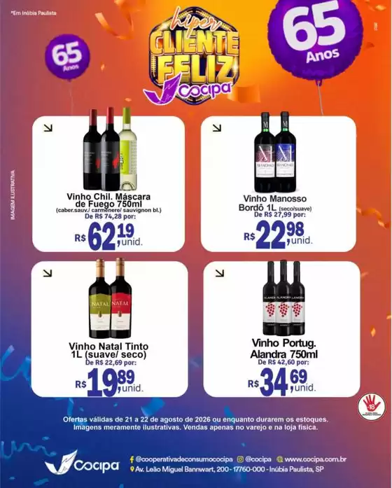 Catálogo Cocipa | Nossas melhores ofertas para você | 2026-08-21T00:00:00.000Z - 2026-08-22T00:00:00.000Z