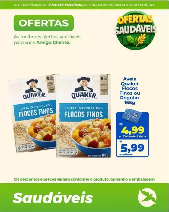 Catálogo Andorinha Hipermercado | Ótima oferta para caçadores de pechinchas | 2026-08-21T00:00:00.000Z - 2026-08-27T00:00:00.000Z
