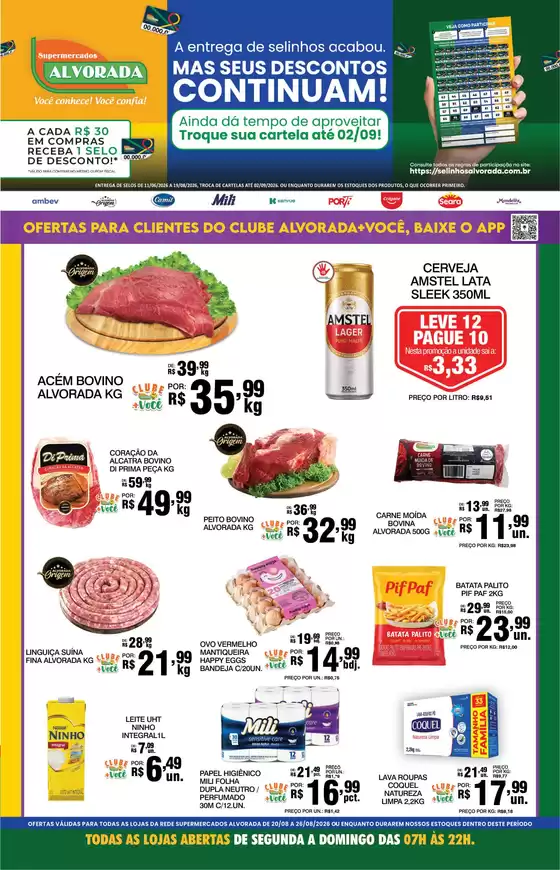 Catálogo Supermercados Alvorada | Encarte Supermercados Alvorada | 2026-08-21T00:00:00.000Z - 2026-09-02T00:00:00.000Z