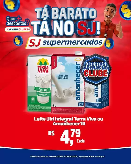 Catálogo Sj Supermercados | Melhores ofertas para todos os caçadores de pechinchas | 2026-08-21T00:00:00.000Z - 2026-08-24T00:00:00.000Z