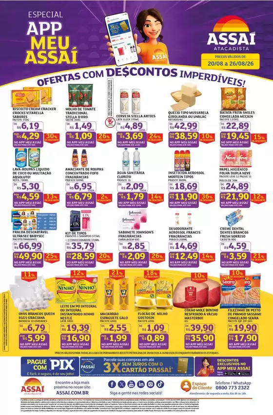 Catálogo Assaí Atacadista | Encarte Assaí Atacadista 170147-571 | 2026-08-21T00:00:00.000Z - 2026-08-26T00:00:00.000Z