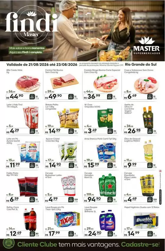 Catálogo Master Supermercados | Final de semana RS | 2026-08-21T00:00:00.000Z - 2026-08-23T00:00:00.000Z