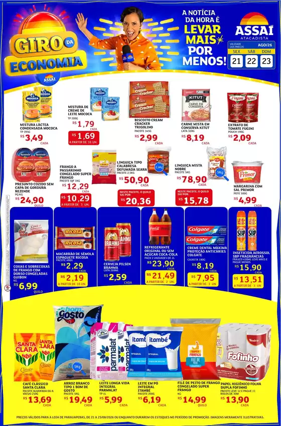 Catálogo Assaí Atacadista | Encarte Assaí Atacadista 49700-64 | 2026-08-21T00:00:00.000Z - 2026-08-23T00:00:00.000Z