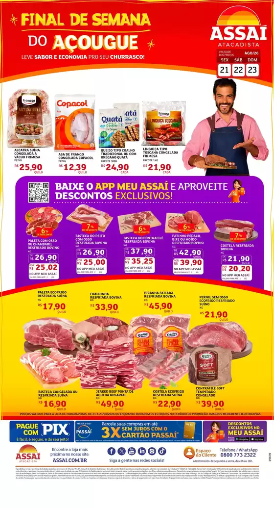 Catálogo Assaí Atacadista | Encarte Assaí Atacadista 49870-64 | 2026-08-21T00:00:00.000Z - 2026-08-23T00:00:00.000Z