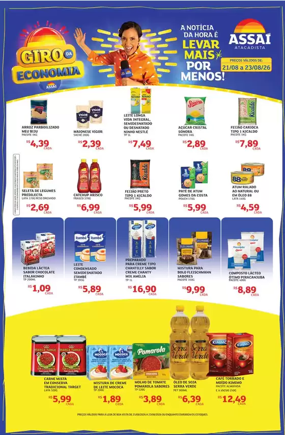 Catálogo Assaí Atacadista | Encarte Assaí Atacadista 170190-603 | 2026-08-21T00:00:00.000Z - 2026-08-23T00:00:00.000Z