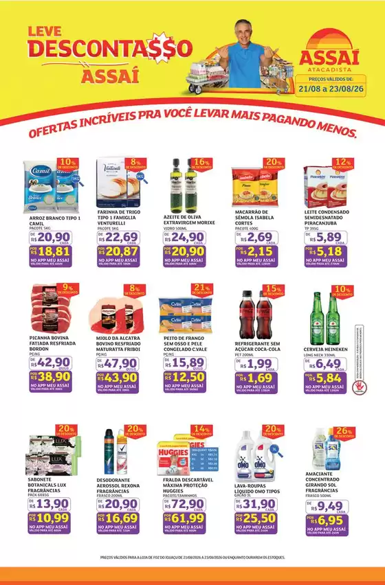 Catálogo Assaí Atacadista | Encarte Assaí Atacadista 170226-517 | 2026-08-21T00:00:00.000Z - 2026-08-23T00:00:00.000Z