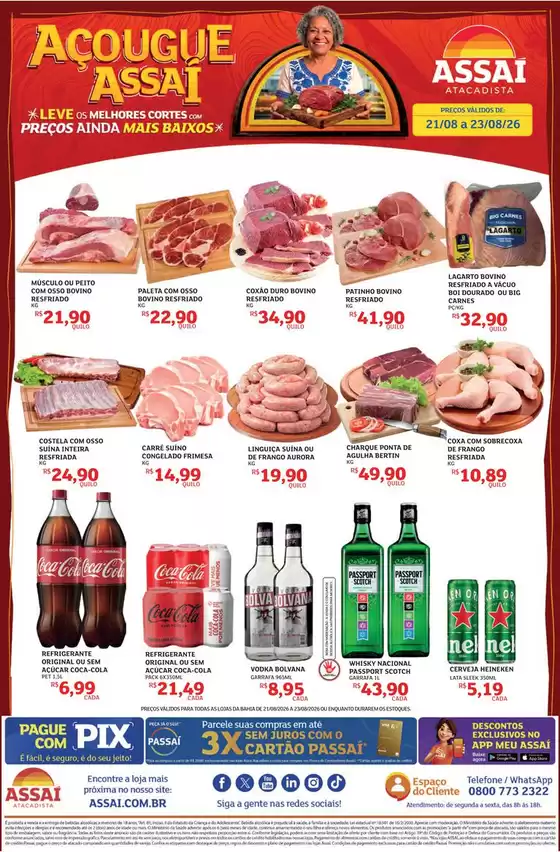Catálogo Assaí Atacadista | Encarte Assaí Atacadista 170238-531 | 2026-08-21T00:00:00.000Z - 2026-08-23T00:00:00.000Z