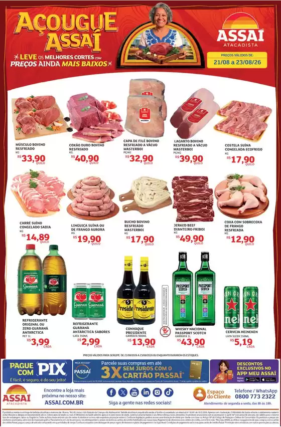 Catálogo Assaí Atacadista | Encarte Assaí Atacadista 170239-537 | 2026-08-21T00:00:00.000Z - 2026-08-23T00:00:00.000Z