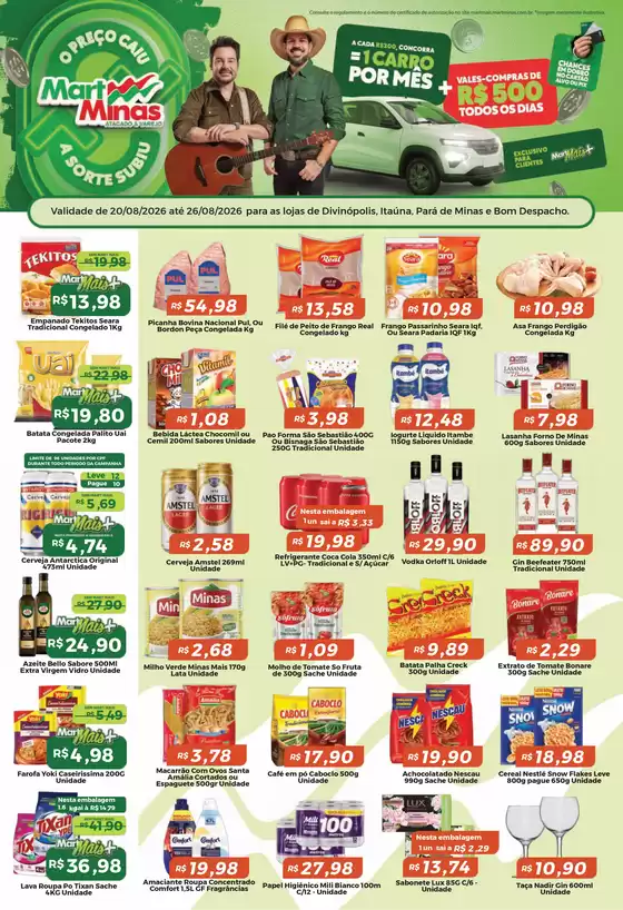 Catálogo Mart Minas | 285 DivinopolisItaunaPara de MinasBom Despacho 24 | 2026-08-20T00:00:00.000Z - 2026-08-26T00:00:00.000Z