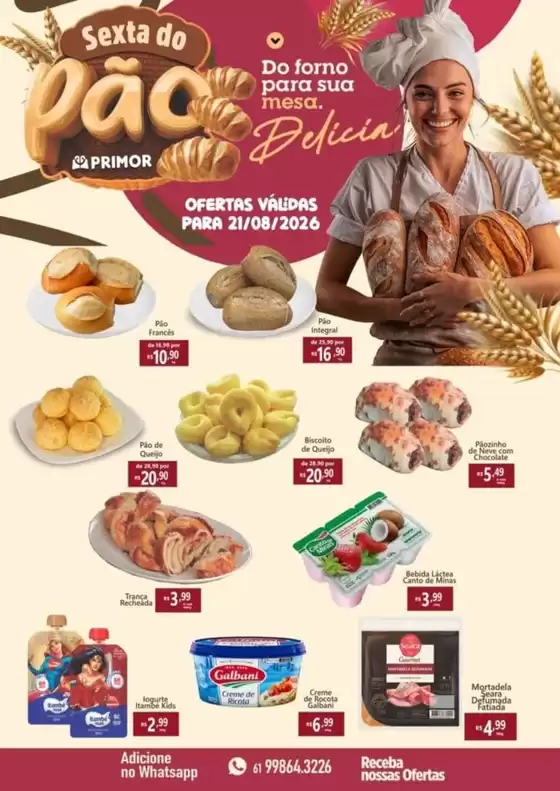 Catálogo Primor Supermercado | Sexta do pao | 2026-08-21T00:00:00.000Z - 2026-08-21T00:00:00.000Z