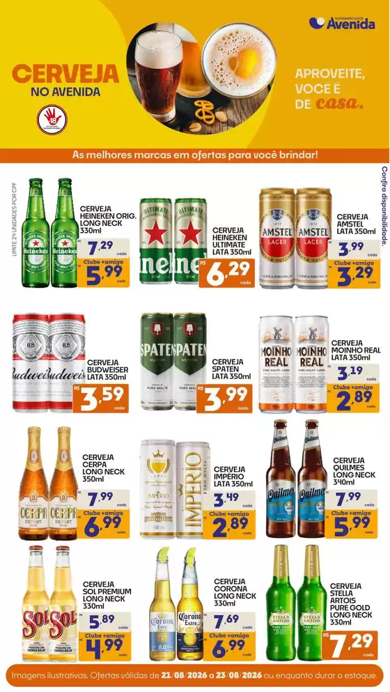 Catálogo Supermercados Avenida | Melhores ofertas para todos os clientes | 2026-08-21T00:00:00.000Z - 2026-08-23T00:00:00.000Z