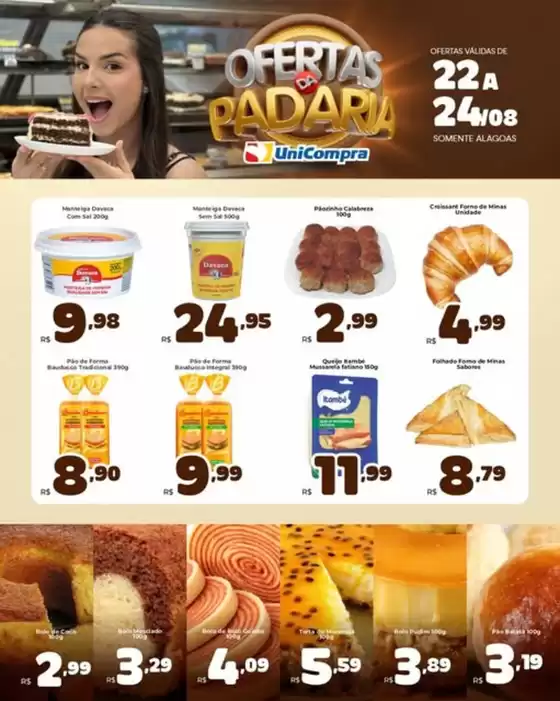 Catálogo Unicompra | Ofertas da Padaria | 2026-08-24T00:00:00.000Z - 2026-08-24T00:00:00.000Z