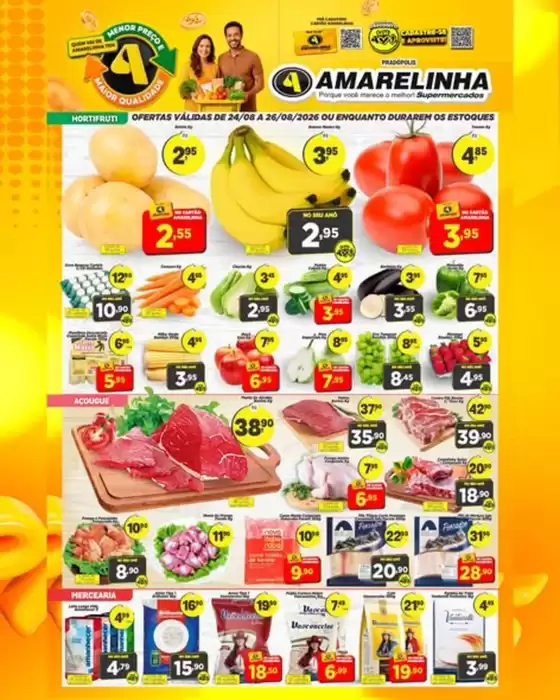 Catálogo Amarelinha Supermercados | Ofertas  | 2026-08-24T00:00:00.000Z - 2026-08-26T00:00:00.000Z
