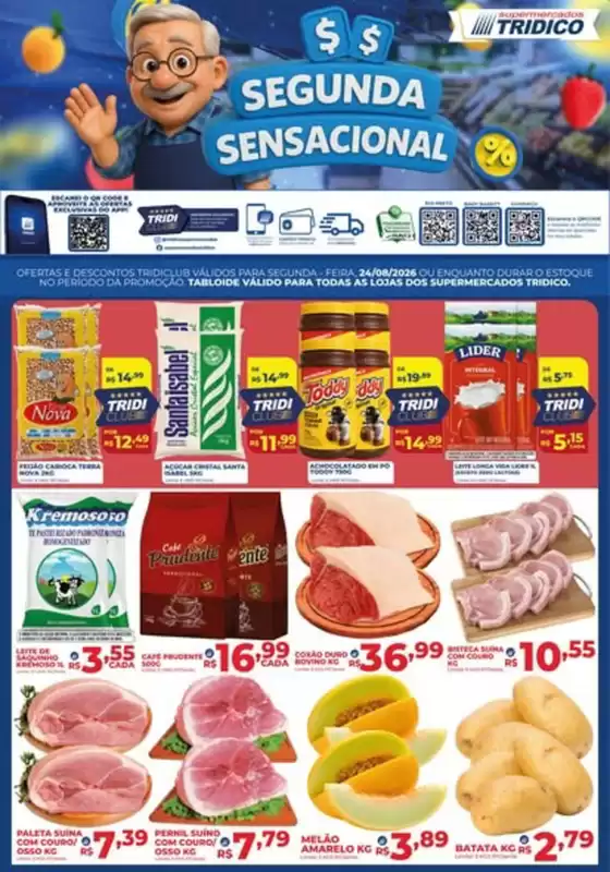 Catálogo Supermercados Tridico |  Segunda Sensacional | 2026-08-24T00:00:00.000Z - 2026-08-24T00:00:00.000Z