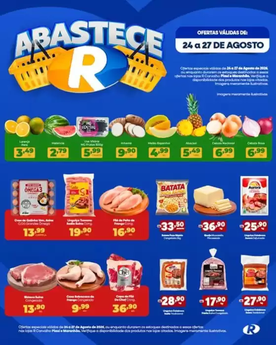 Catálogo R Carvalho Supermercado | Ofertas  | 2026-08-24T00:00:00.000Z - 2026-08-27T00:00:00.000Z