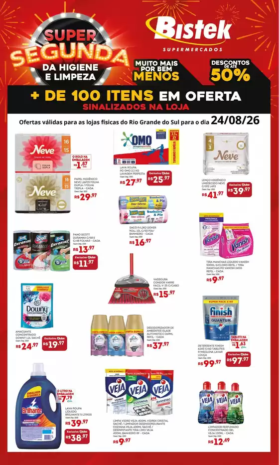 Catálogo Bistek Supermercados | Melhores ofertas para compradores econômicos | 2026-08-24T00:00:00.000Z - 2026-08-24T00:00:00.000Z