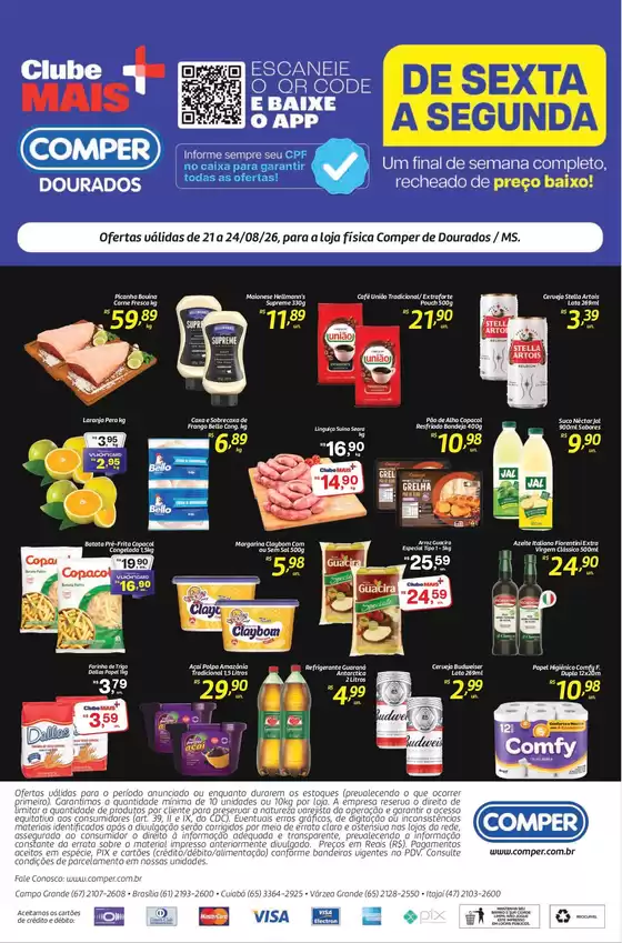 Catálogo Comper | Ofertas Dourados | 2026-08-21T00:00:00.000Z - 2026-08-24T00:00:00.000Z