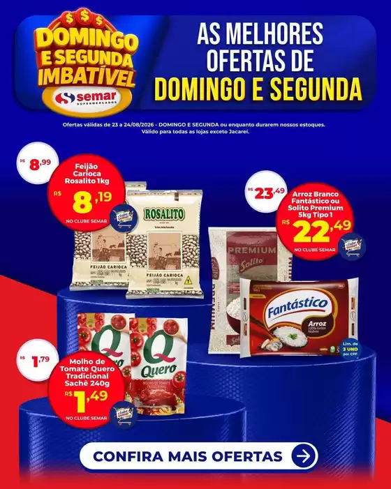Catálogo Semar Supermercado | Pechinchas e ofertas atuais | 2026-08-23T00:00:00.000Z - 2026-08-24T00:00:00.000Z