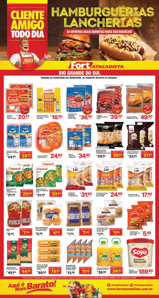 Catálogo Fort Atacadista | RS Fort Food Hamburgueria 24 a 30 AGO 26 Final | 2026-08-24T00:00:00.000Z - 2026-08-30T00:00:00.000Z