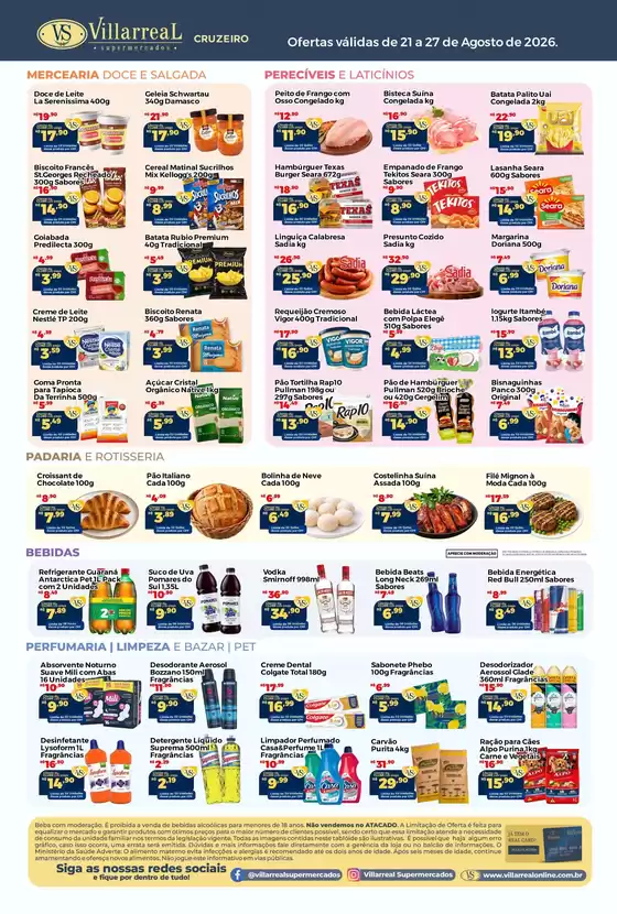 Catálogo Villarreal Supermercados em Barueri | Pechinchas e ofertas atuais | 2026-08-21T00:00:00.000Z - 2026-08-27T00:00:00.000Z