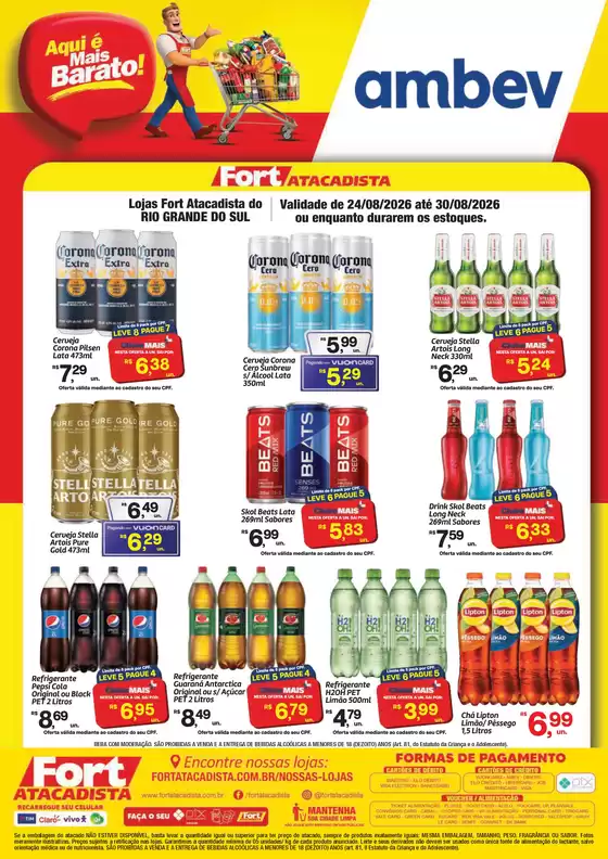 Catálogo Fort Atacadista | RS Fort Ambev 24 a 30 AGO 26 Final | 2026-08-24T00:00:00.000Z - 2026-08-30T00:00:00.000Z