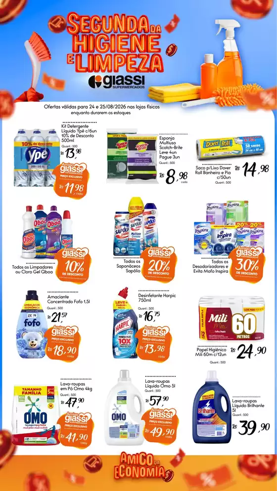 Catálogo Giassi Supermercados | Encarte Giassi Supermercados | 2026-08-24T00:00:00.000Z - 2026-08-25T00:00:00.000Z