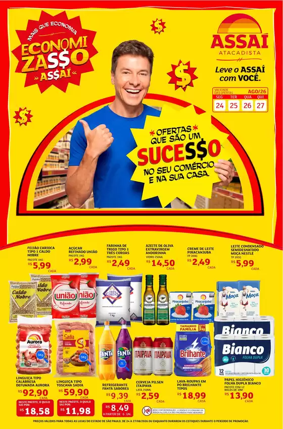 Catálogo Assaí Atacadista | Encarte Assaí Atacadista 49451 | 2026-08-24T00:00:00.000Z - 2026-08-27T00:00:00.000Z