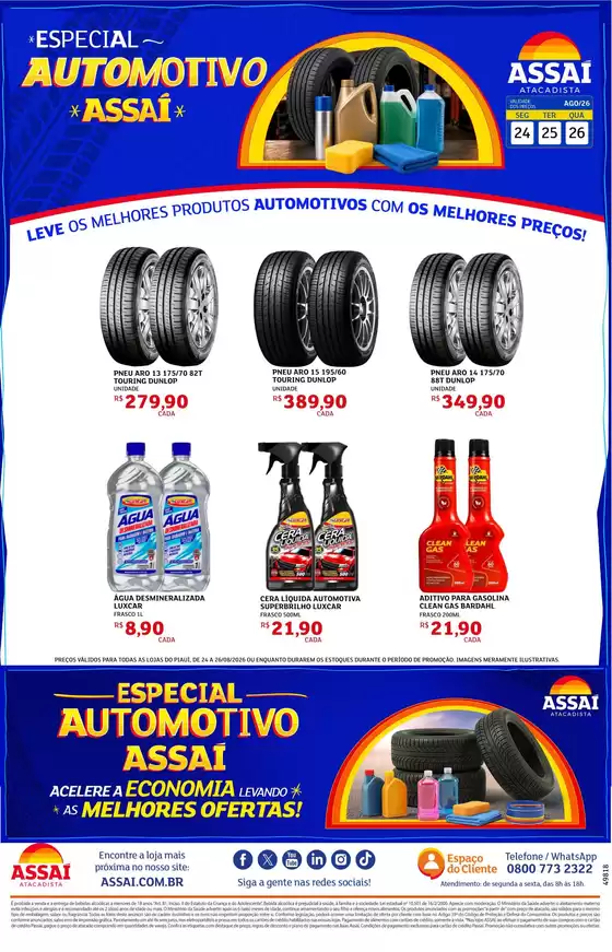 Catálogo Assaí Atacadista | Encarte Assaí Atacadista 49818-102 | 2026-08-24T00:00:00.000Z - 2026-08-26T00:00:00.000Z