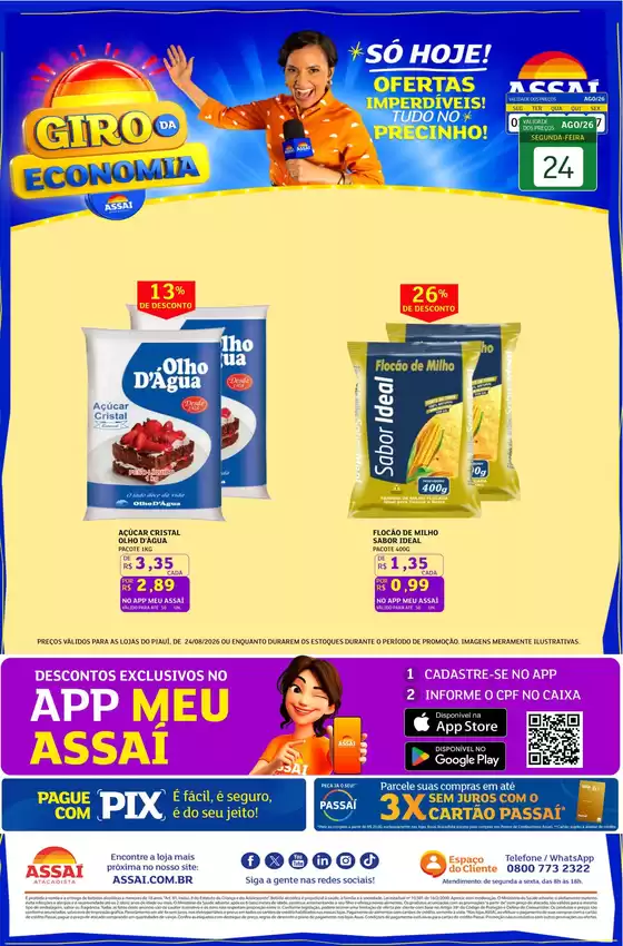 Catálogo Assaí Atacadista | Encarte Assaí Atacadista 49898-102 | 2026-08-24T00:00:00.000Z - 2026-08-24T00:00:00.000Z