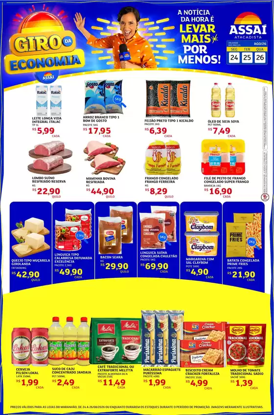 Catálogo Assaí Atacadista | Encarte Assaí Atacadista 49817-357 | 2026-08-24T00:00:00.000Z - 2026-08-26T00:00:00.000Z
