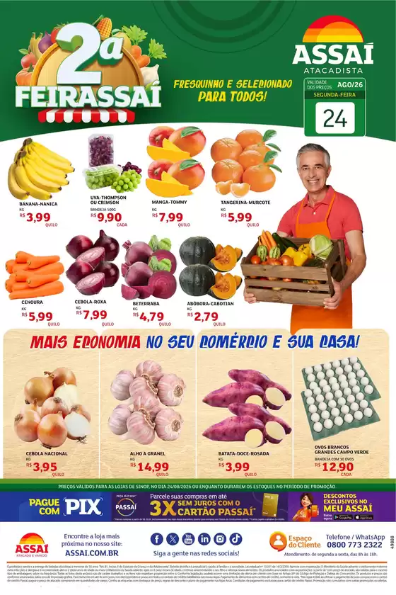 Catálogo Assaí Atacadista | Encarte Assaí Atacadista 49888-977 | 2026-08-24T00:00:00.000Z - 2026-08-24T00:00:00.000Z