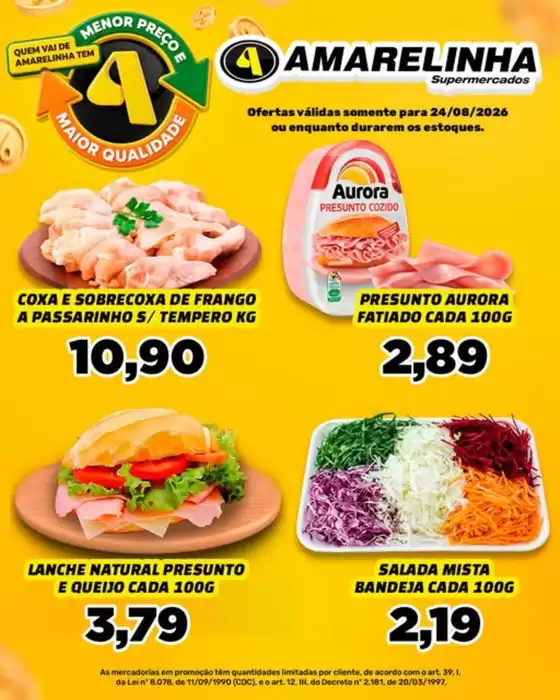 Catálogo Amarelinha Supermercados | Ofertas exclusivas | 2026-08-24T00:00:00.000Z - 2026-08-24T00:00:00.000Z
