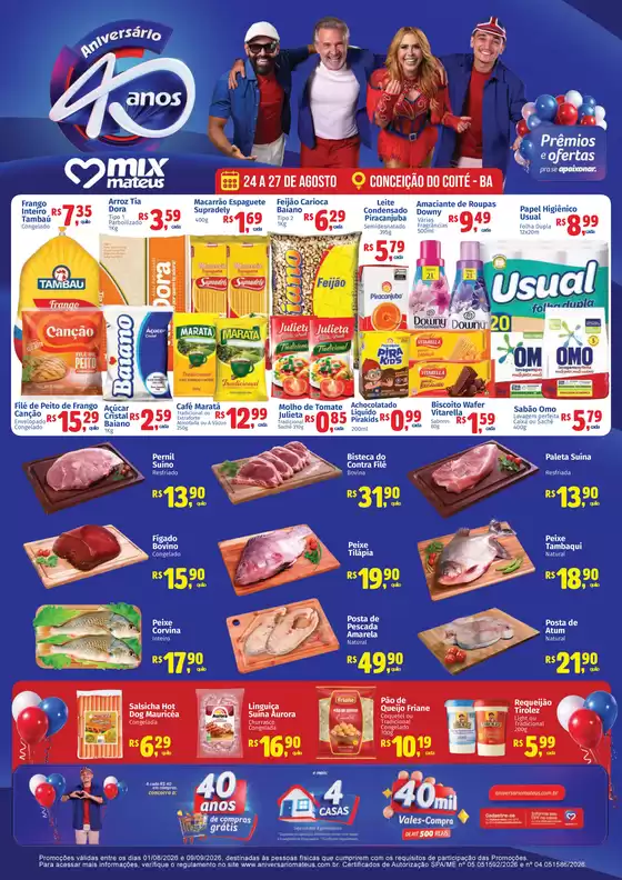 Catálogo Supermercados Mateus | Regular de Aniversario | 2026-08-23T00:00:00.000Z - 2026-08-27T00:00:00.000Z