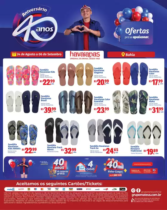Catálogo Supermercados Mateus | Havaianas | 2026-08-23T00:00:00.000Z - 2026-09-06T00:00:00.000Z