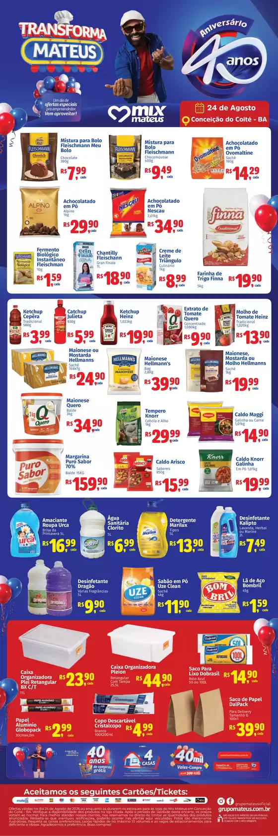 Catálogo Supermercados Mateus | Transforma mateus de Aniversario | 2026-08-23T00:00:00.000Z - 2026-08-24T00:00:00.000Z