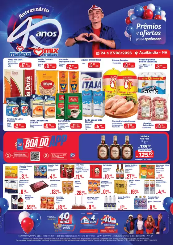Catálogo Supermercados Mateus | Aniversario | 2026-08-23T00:00:00.000Z - 2026-08-27T00:00:00.000Z