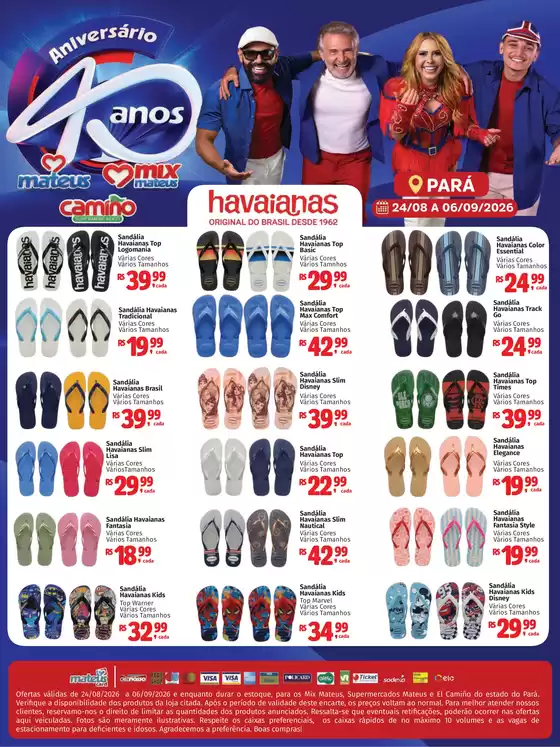 Catálogo Supermercados Mateus em Abaetetuba | Havaianas | 2026-08-23T00:00:00.000Z - 2026-09-06T00:00:00.000Z